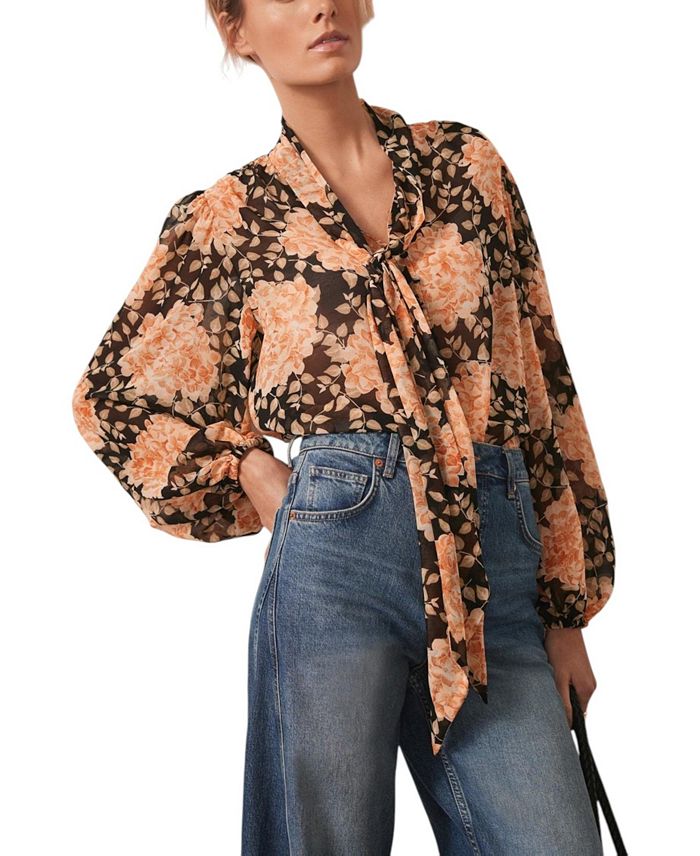 Женская блузка с принтом Top Mint Velvet, оранжевый
Женская блузка с принтом Top Mint Velvet, оранжевый