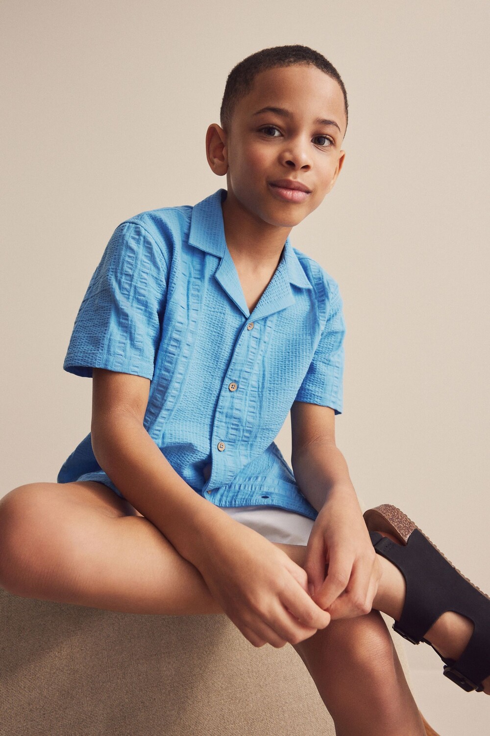 Фактурная рубашка с коротким рукавом (3–16 лет) Next, синий
Фактурная рубашка с коротким рукавом (3–16 лет) Next, синий