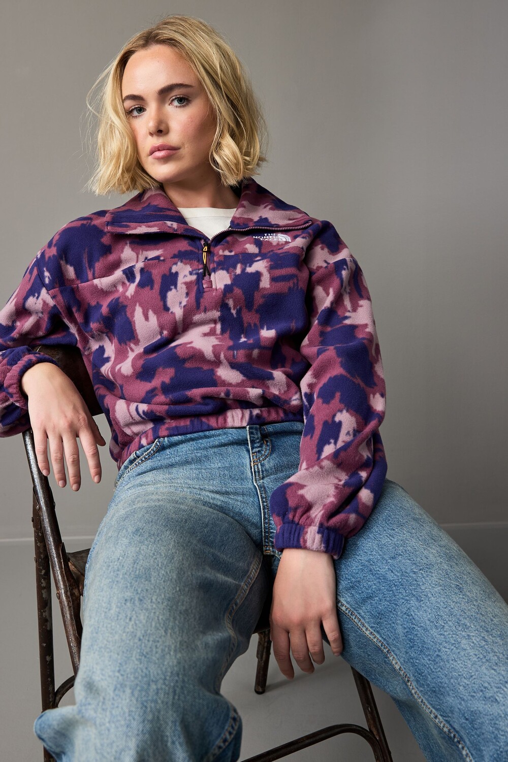 Женский горный спортивный флис The North Face, фиолетовый
Женский горный спортивный флис The North Face, фиолетовый