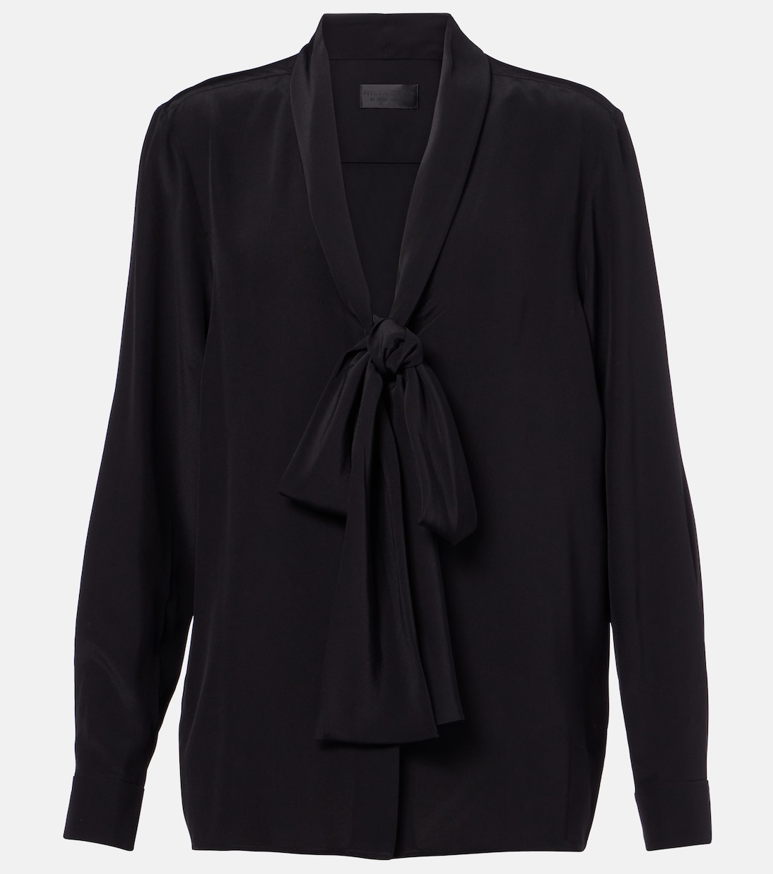 Анжелика шелковая блуза с бантом Nili Lotan, черный
Анжелика шелковая блуза с бантом Nili Lotan, черный