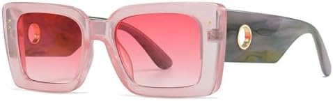 Квадратные модные солнцезащитные очки для женщин, квадратные градиентные очки с защитой от УФ-излучения UV400 для мужчин, модные панк-солнцезащитные очки с заклепками MTZJH, C3 Pink
Квадратные модные солнцезащитные очки для женщин, квадратные градиентные очки с защитой от УФ-излучения UV400 для мужчин, модные панк-солнцезащитные очки с заклепками MTZJH, C3 Pink