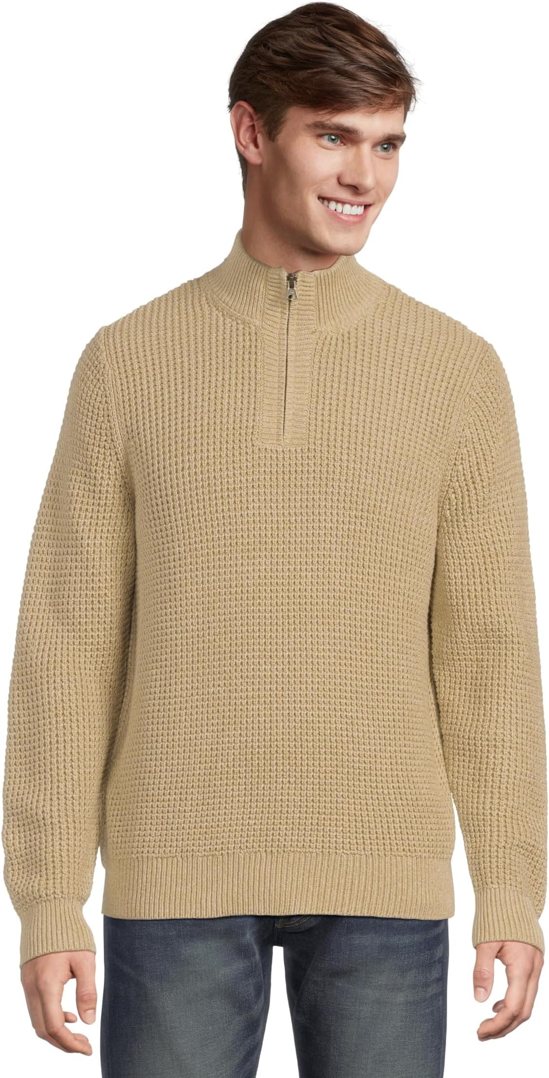 Свитер L.L.Bean Men's Organic Cotton Waffle Sweater 1/4 Zip, Field Khaki
Свитер L.L.Bean Men's Organic Cotton Waffle Sweater 1/4 Zip, Field Khaki