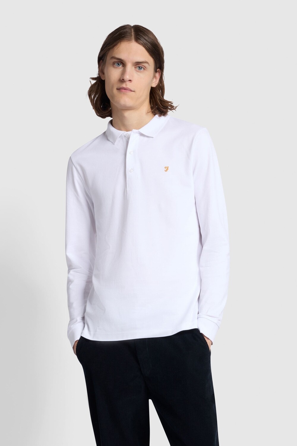 Рубашка-Поло Blanes с длинными рукавами Farah, белый
Рубашка-Поло Blanes с длинными рукавами Farah, белый