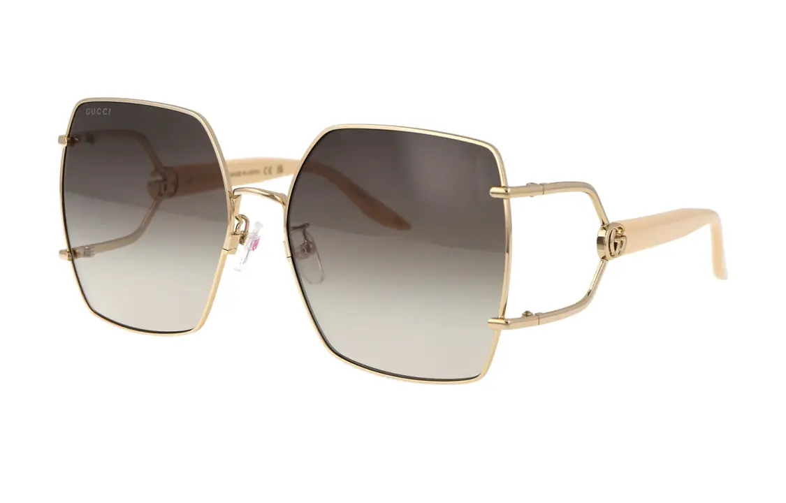 Очки солнцезащитные мужские Gucci в прямоугольной форме, золотой 
Очки солнцезащитные мужские Gucci в прямоугольной форме, золотой