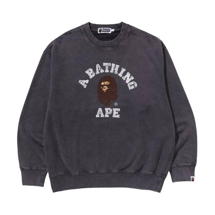 Толстовка BAPE Garment Dye College Relaxed Fit Crewneck Sweatshirt, Charcoal
Толстовка BAPE Garment Dye College Relaxed Fit Crewneck Sweatshirt, Charcoal
