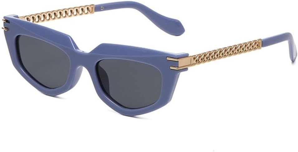 Солнцезащитные очки для женщин и мужчин, золотистая, с маленькой металлической цепочкой, в стиле ретро, повседневные, солнцезащитные очки с защитой от УФ-излучения UV400 MTZJH, Blue
Солнцезащитные очки для женщин и мужчин, золотистая, с маленькой металлической цепочкой, в стиле ретро, повседневные, солнцезащитные очки с защитой от УФ-излучения UV400 MTZJH, Blue