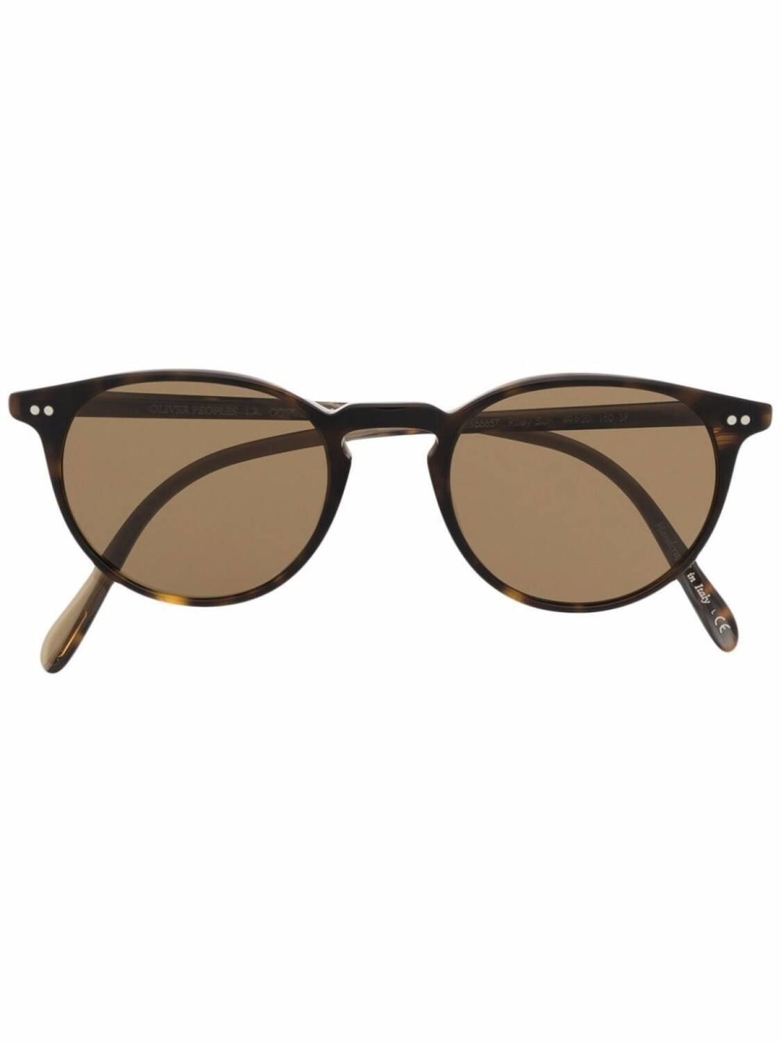 Oliver Peoples солнцезащитные очки Riley в круглой оправе, коричневый
Oliver Peoples солнцезащитные очки Riley в круглой оправе, коричневый