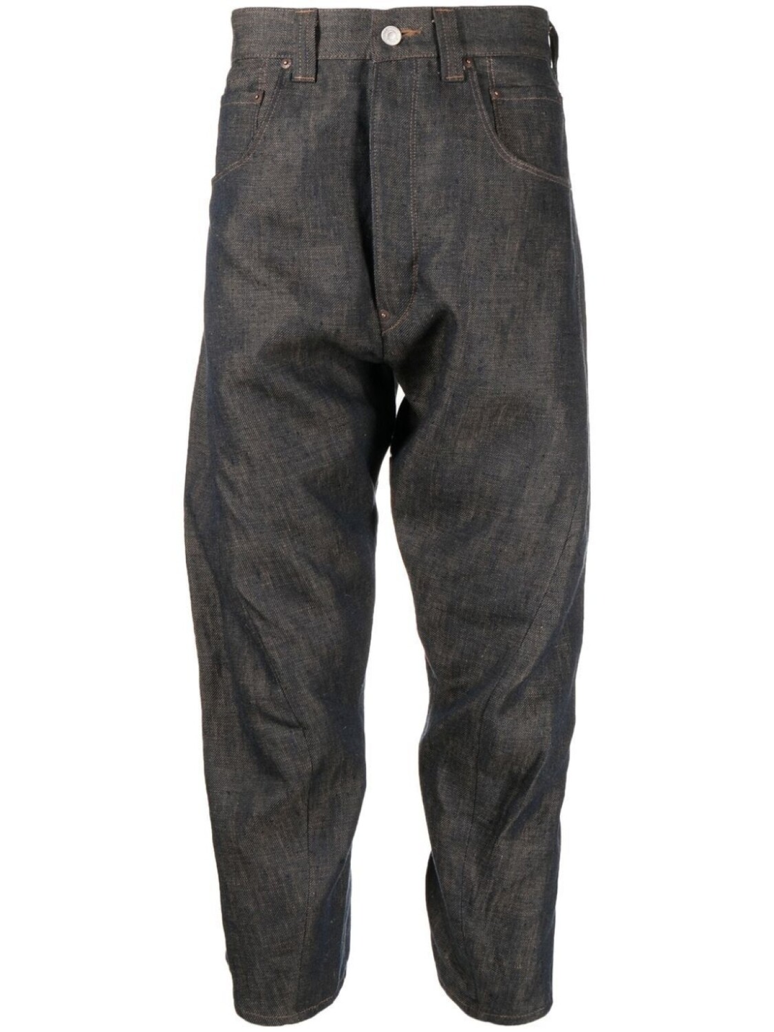 Junya Watanabe MAN укороченные брюки с принтом, синий
Junya Watanabe MAN укороченные брюки с принтом, синий