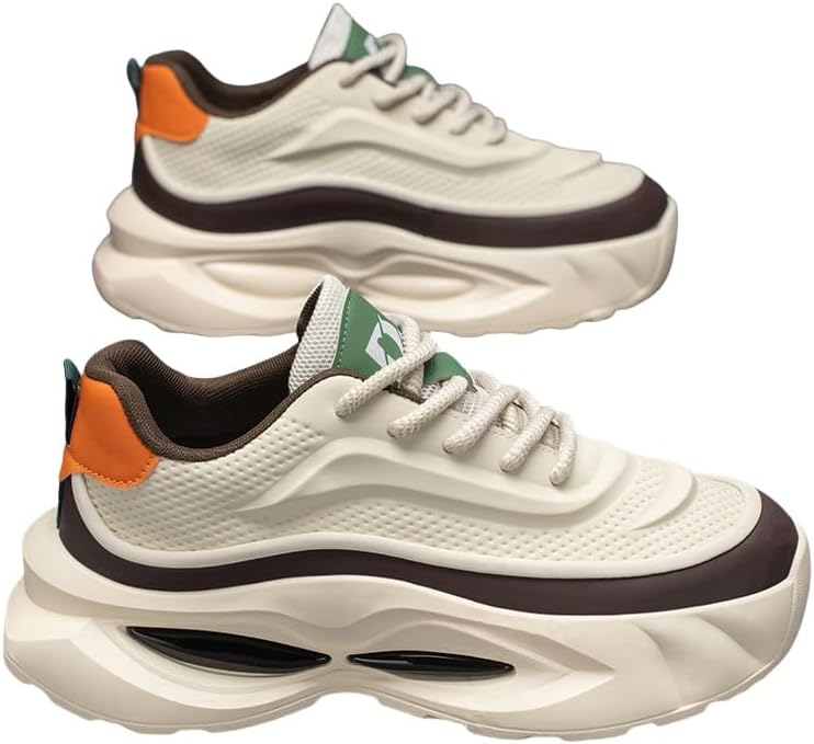 Мужские легкие спортивные кроссовки с противоскользящей подошвой, молодежная повседневная обувь, модный повседневный стиль с толстой передней шнуровкой Clolinde, хаки
Мужские легкие спортивные кроссовки с противоскользящей подошвой, молодежная повседневная обувь, модный повседневный стиль с толстой передней шнуровкой Clolinde, хаки