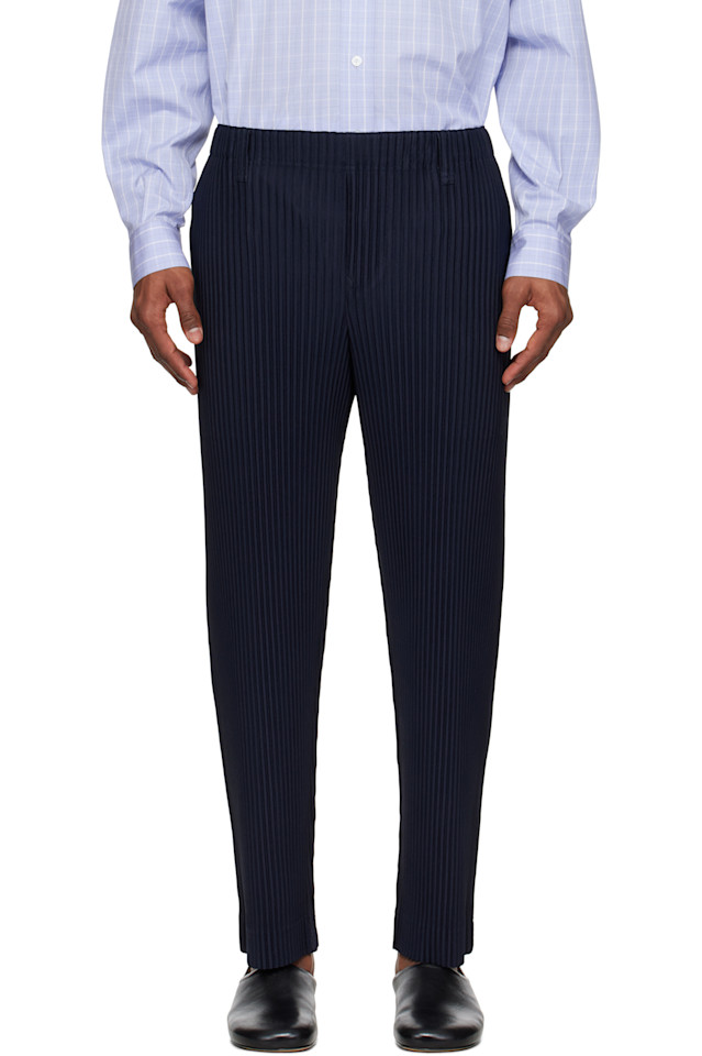 Брюки Basics Homme Plissé Issey Miyake, синий
Брюки Basics Homme Plissé Issey Miyake, синий