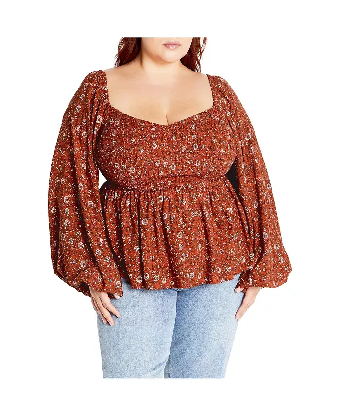 Топ «Георгин» больших размеров CITY CHIC, оранжевый
Топ «Георгин» больших размеров CITY CHIC, оранжевый