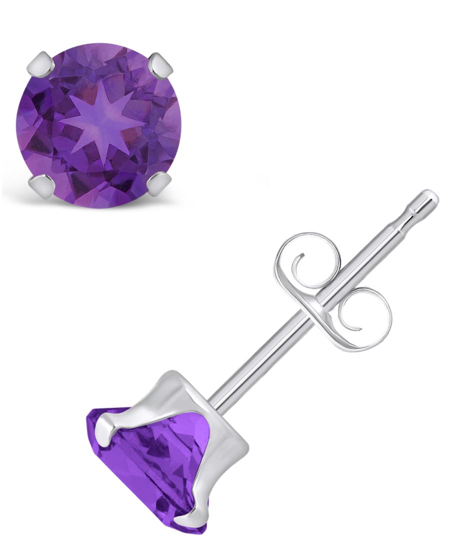 Серьги-гвоздики с драгоценными камнями из белого золота 10 карат Macy's, Amethyst
Серьги-гвоздики с драгоценными камнями из белого золота 10 карат Macy's, Amethyst