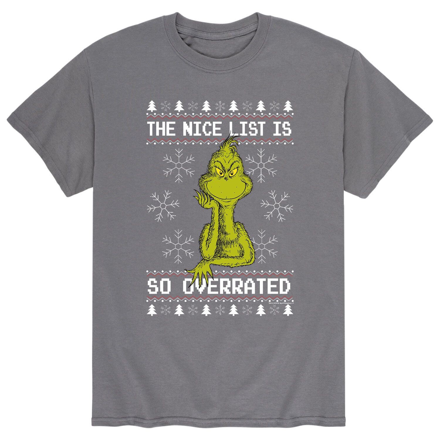 Мужская футболка Dr. Seuss The Grinch Overrated Licensed Character
Мужская футболка Dr. Seuss The Grinch Overrated Licensed Character