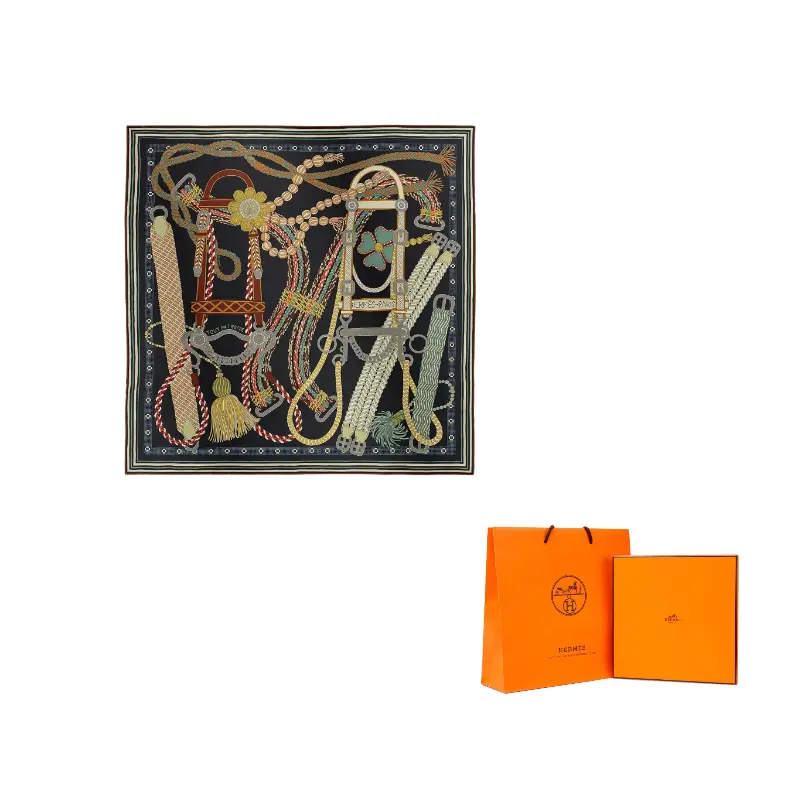 HERMES Шелковый шарф Women's Black, Black
HERMES Шелковый шарф Women's Black, Black