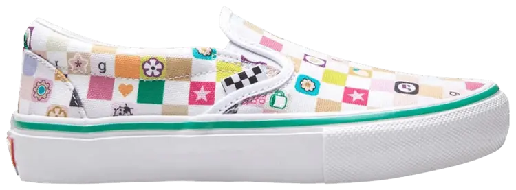 Кроссовки Vans Frog x Skate Slip-On LTD 'Checker White', разноцветный
Кроссовки Vans Frog x Skate Slip-On LTD 'Checker White', разноцветный