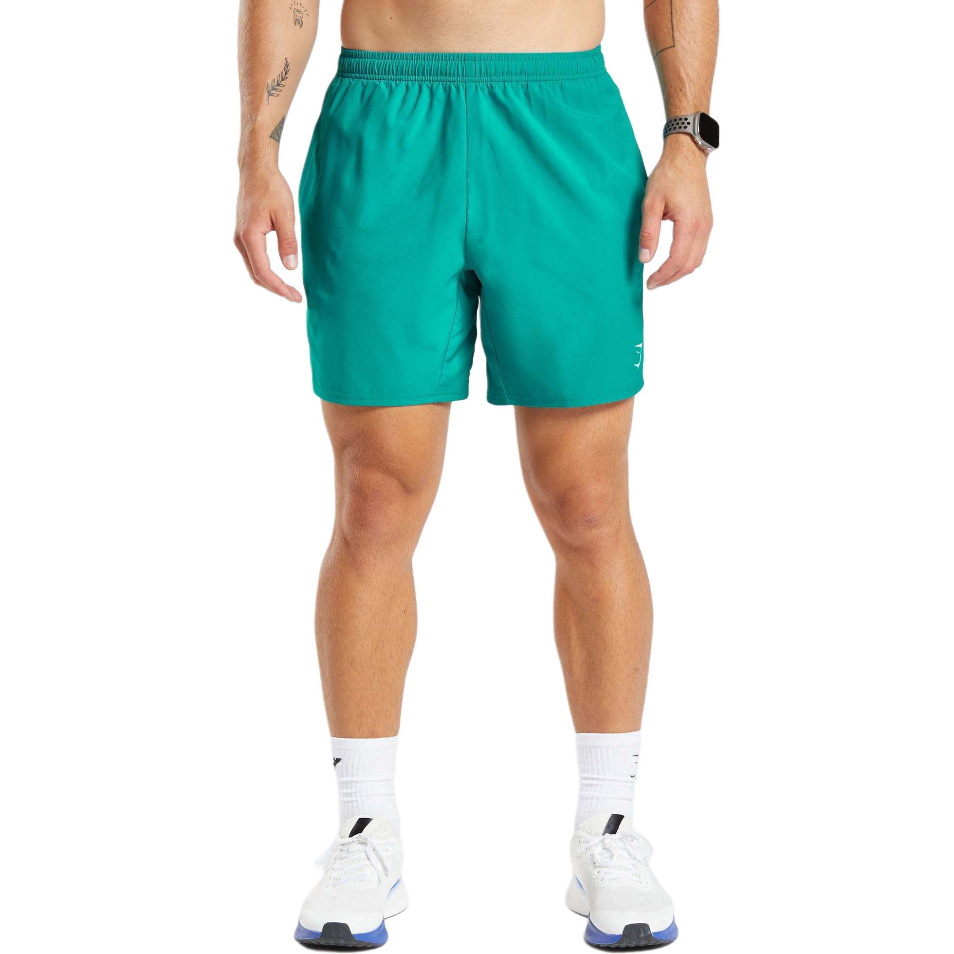 Прибывшие 7-дюймовые шорты GYMSHARK Повседневные шорты мужские Морская пена голубые
Прибывшие 7-дюймовые шорты GYMSHARK Повседневные шорты мужские Морская пена голубые