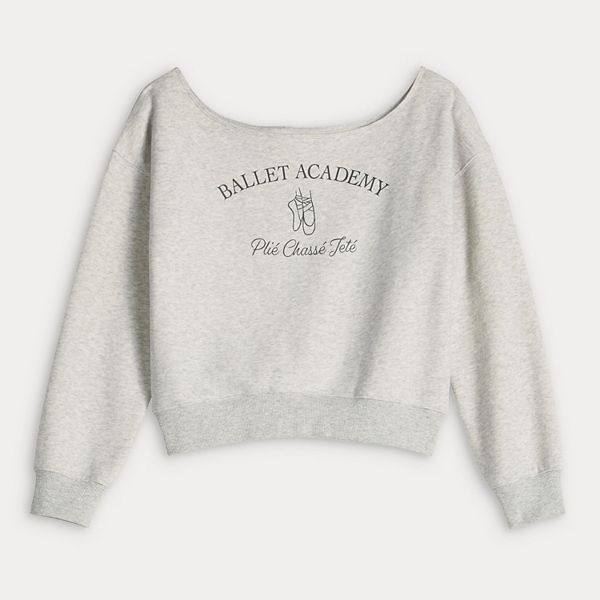 Девчачий свитшот с открытыми плечами в размерах regular и plus So, Ballet Academy
Девчачий свитшот с открытыми плечами в размерах regular и plus So, Ballet Academy