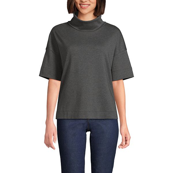 Женская водолазка с коротким рукавом из супимы Lands' End, Charcoal Heather
Женская водолазка с коротким рукавом из супимы Lands' End, Charcoal Heather