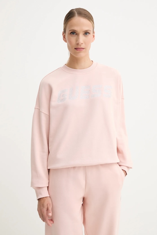 Хлопковая толстовка primula Guess, оранжевый
Хлопковая толстовка primula Guess, оранжевый