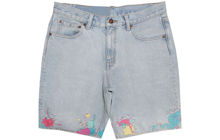 Джинсовые шорты мужские светло-голубые Levi’S, светло-голубой 
Джинсовые шорты мужские светло-голубые Levi’S, светло-голубой