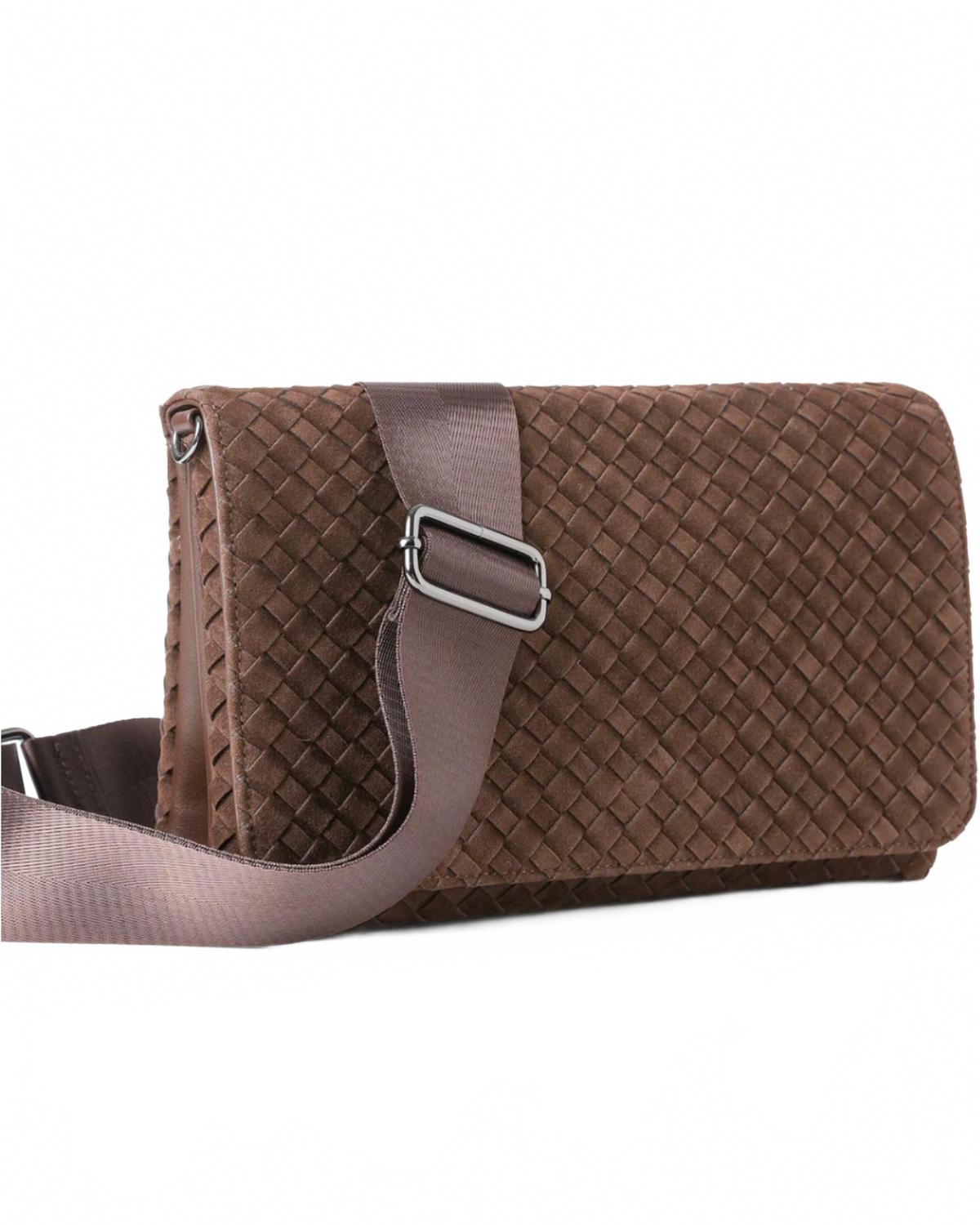 HAUTE SHORE Женская сумка через плечо Lexi из плетеной замши, шоколадного цвета
HAUTE SHORE Женская сумка через плечо Lexi из плетеной замши, шоколадного цвета