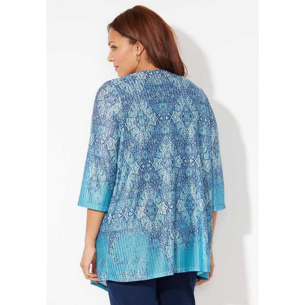 Женский кардиган гармонирующей вязки с узором "в елочку"Catherines больших размеров, цвет Black Floral Leaf
Женский кардиган гармонирующей вязки с узором "в елочку"Catherines больших размеров, цвет Black Floral Leaf