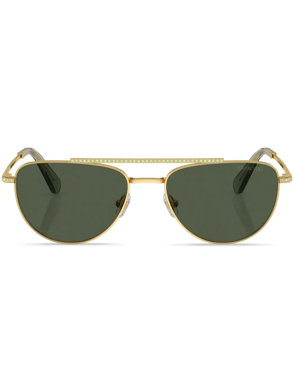 Солнцезащитные очки-пилоты с кристаллами Swarovski, золотой
Солнцезащитные очки-пилоты с кристаллами Swarovski, золотой
