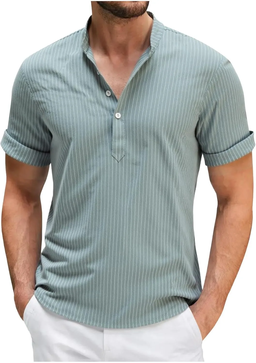 Xiaojake мужская льняная футболка henley с коротким рукавом и полосками slim fit Xiaojmake
Xiaojake мужская льняная футболка henley с коротким рукавом и полосками slim fit Xiaojmake