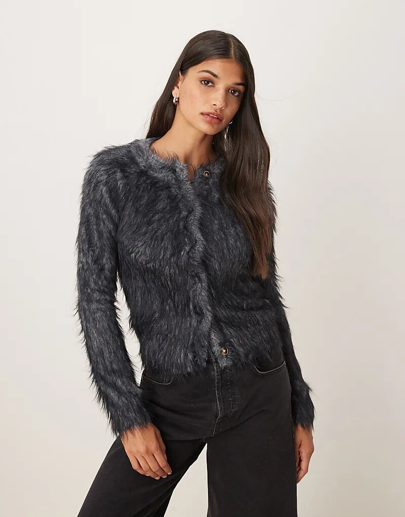 Вязаный кардиган ASOS DESIGN с экстремальными ресницами, аккуратный крой, серый
Вязаный кардиган ASOS DESIGN с экстремальными ресницами, аккуратный крой, серый