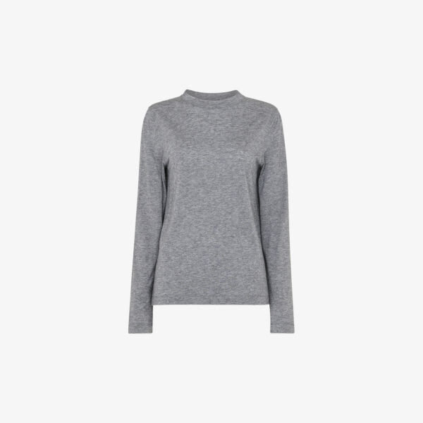 Топ из тканого материала с круглым вырезом и длинными рукавами Whistles, серый
Топ из тканого материала с круглым вырезом и длинными рукавами Whistles, серый