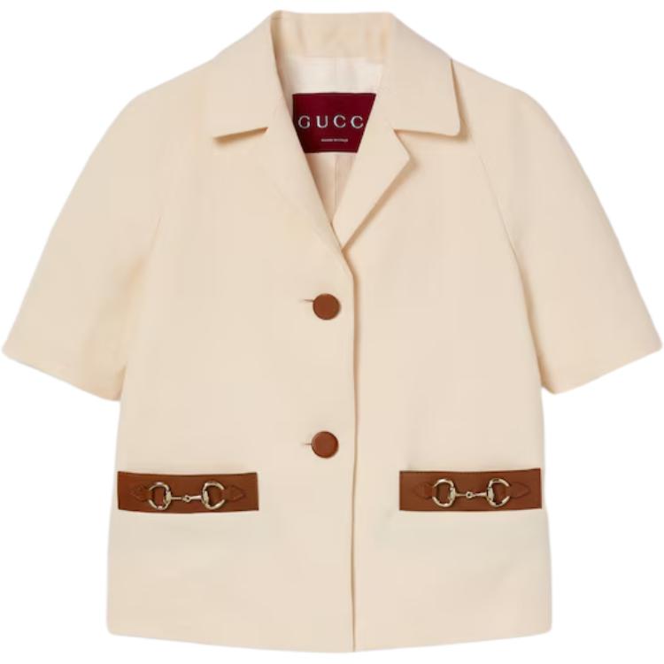 Пиджак с деталью horsebit GUCCI, айвори
Пиджак с деталью horsebit GUCCI, айвори
