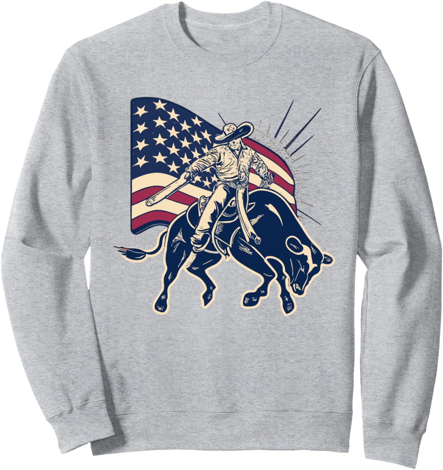Толстовка с изображением ковбоя-наездника на быке в стиле вестерн Usa Bull-Riding America Rodeo'S Gifts, серый
Толстовка с изображением ковбоя-наездника на быке в стиле вестерн Usa Bull-Riding America Rodeo'S Gifts, серый