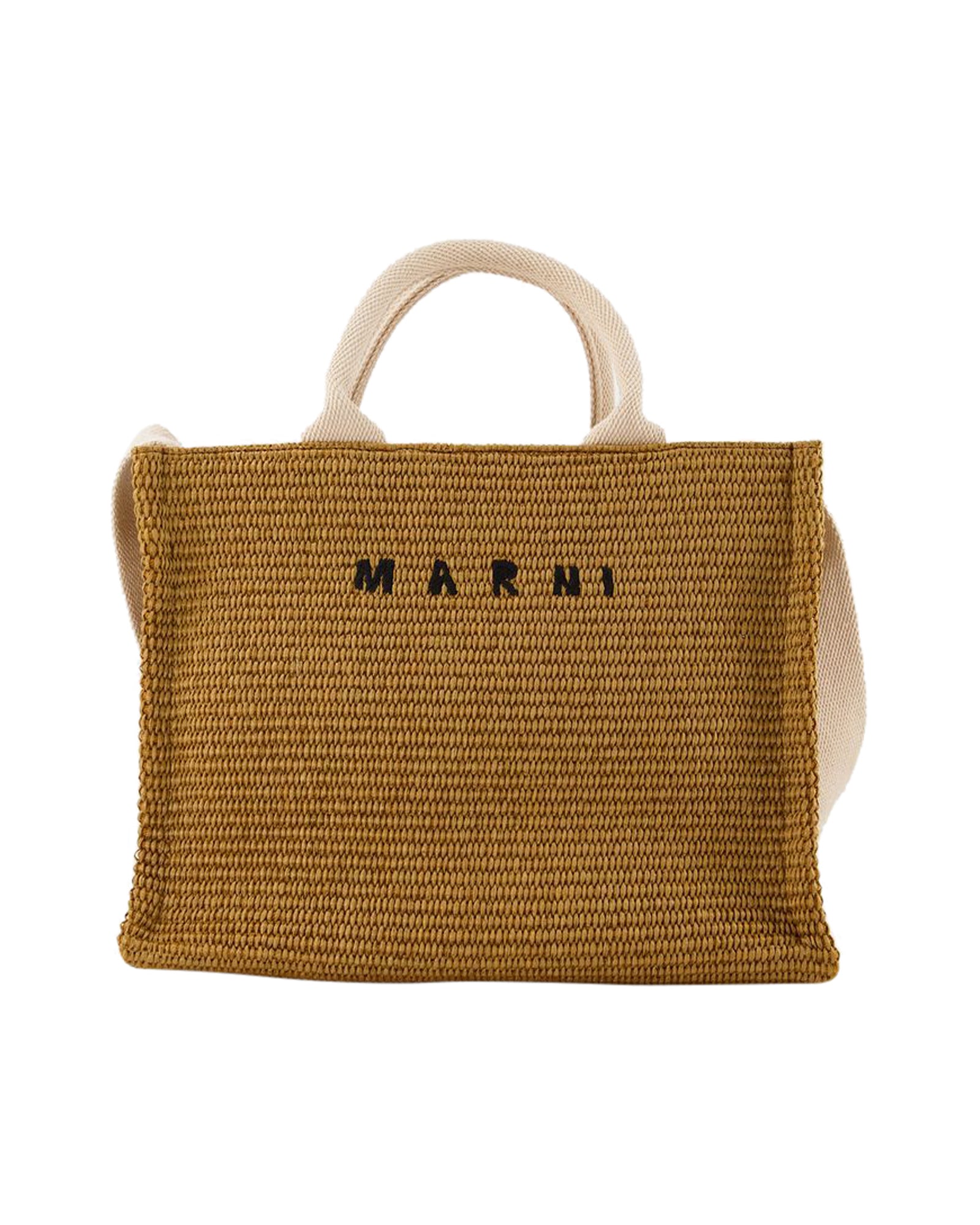 Маленькая плетеная сумка-шоппер - Marni - Кожа - Сиена/Натуральный, коричневый
Маленькая плетеная сумка-шоппер - Marni - Кожа - Сиена/Натуральный, коричневый