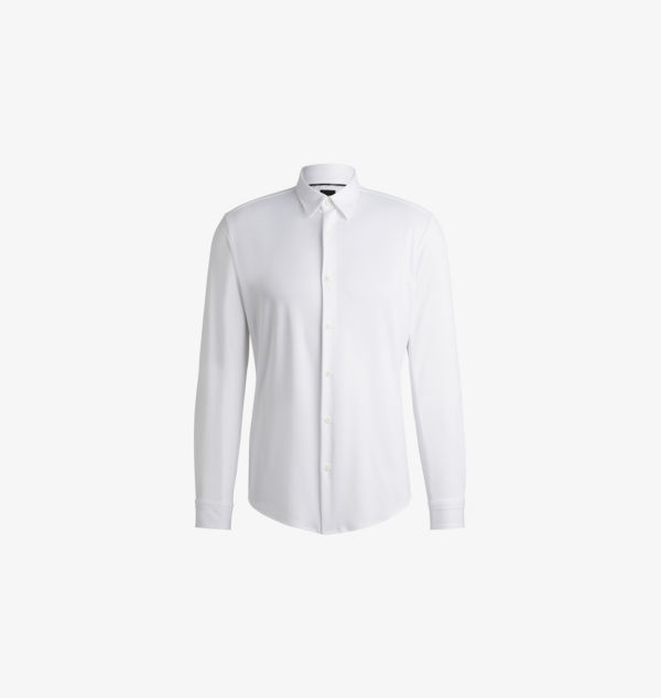 Рубашка из эластичной ткани с длинными рукавами Boss, белый
Рубашка из эластичной ткани с длинными рукавами Boss, белый