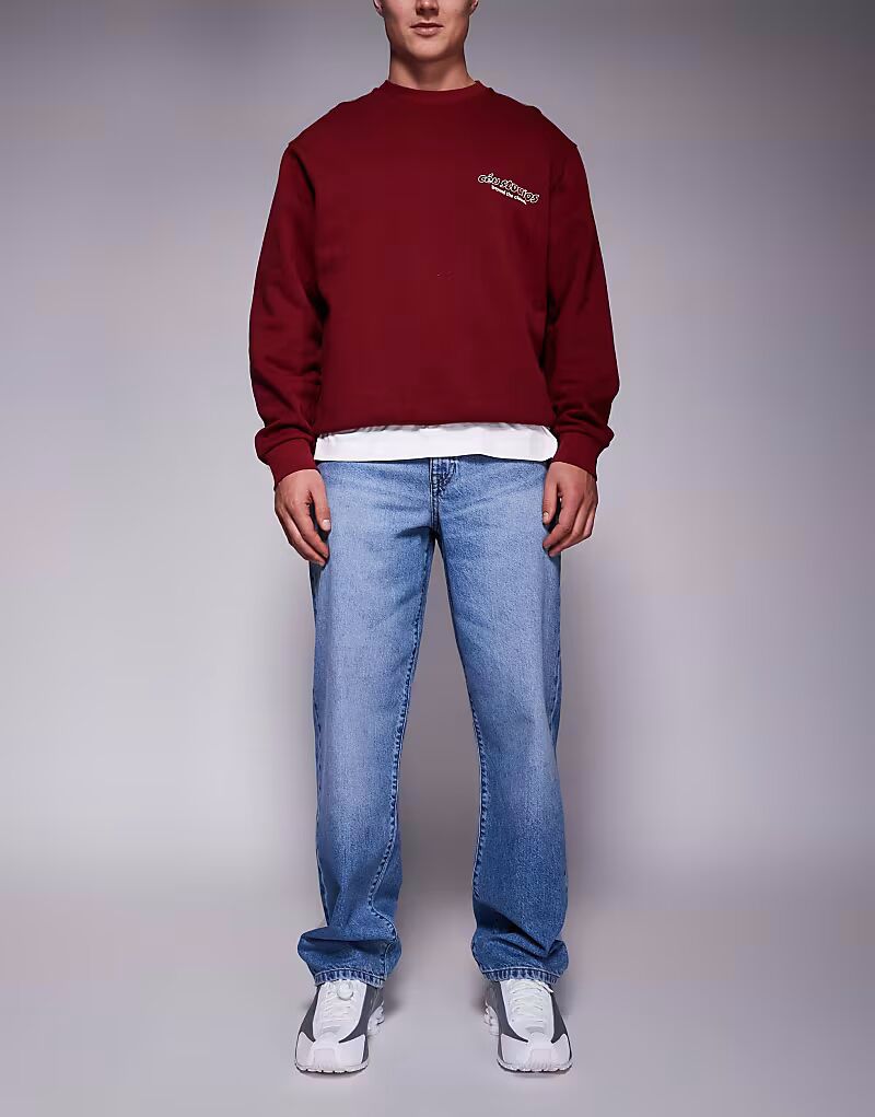 Широкие джинсы ASOS DESIGN в выбеленном средне-синем цвете
Широкие джинсы ASOS DESIGN в выбеленном средне-синем цвете