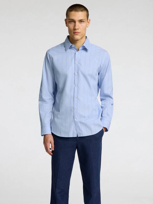 Рубашка из полосатого хлопка Regular Fit Selected, Light Blue Stripes
Рубашка из полосатого хлопка Regular Fit Selected, Light Blue Stripes