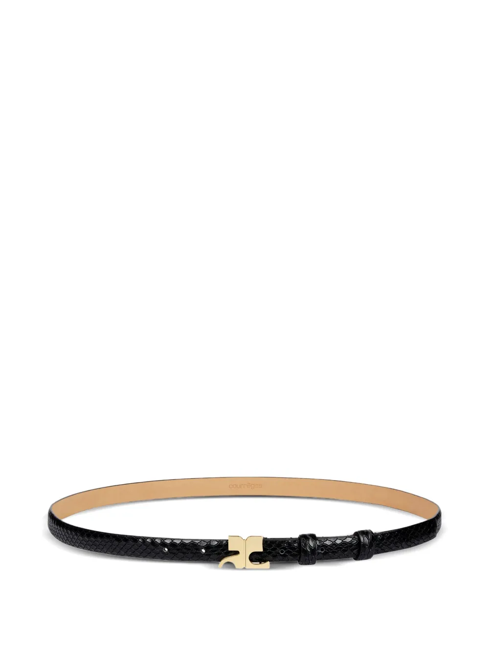Кожаный ремень Viper Courrèges, черный
Кожаный ремень Viper Courrèges, черный