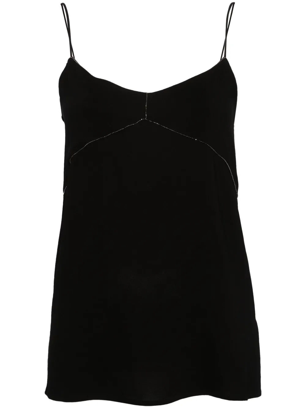 Креповый топ с бисером Fabiana Filippi, черный
Креповый топ с бисером Fabiana Filippi, черный