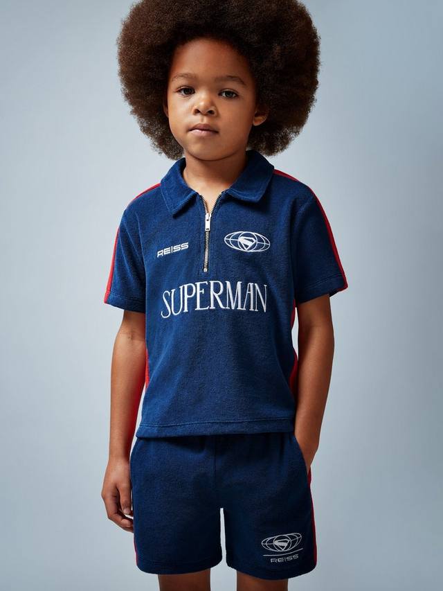 Детская хлопковая толстовка с короткими рукавами на молнии Reiss, Blue/Red
Детская хлопковая толстовка с короткими рукавами на молнии Reiss, Blue/Red