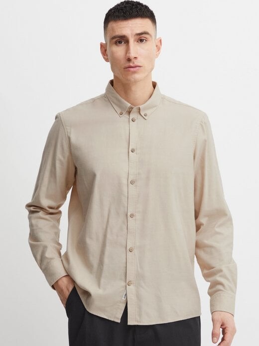 Рубашка с длинным рукавом Solid, бежевый 
Рубашка с длинным рукавом Solid, бежевый