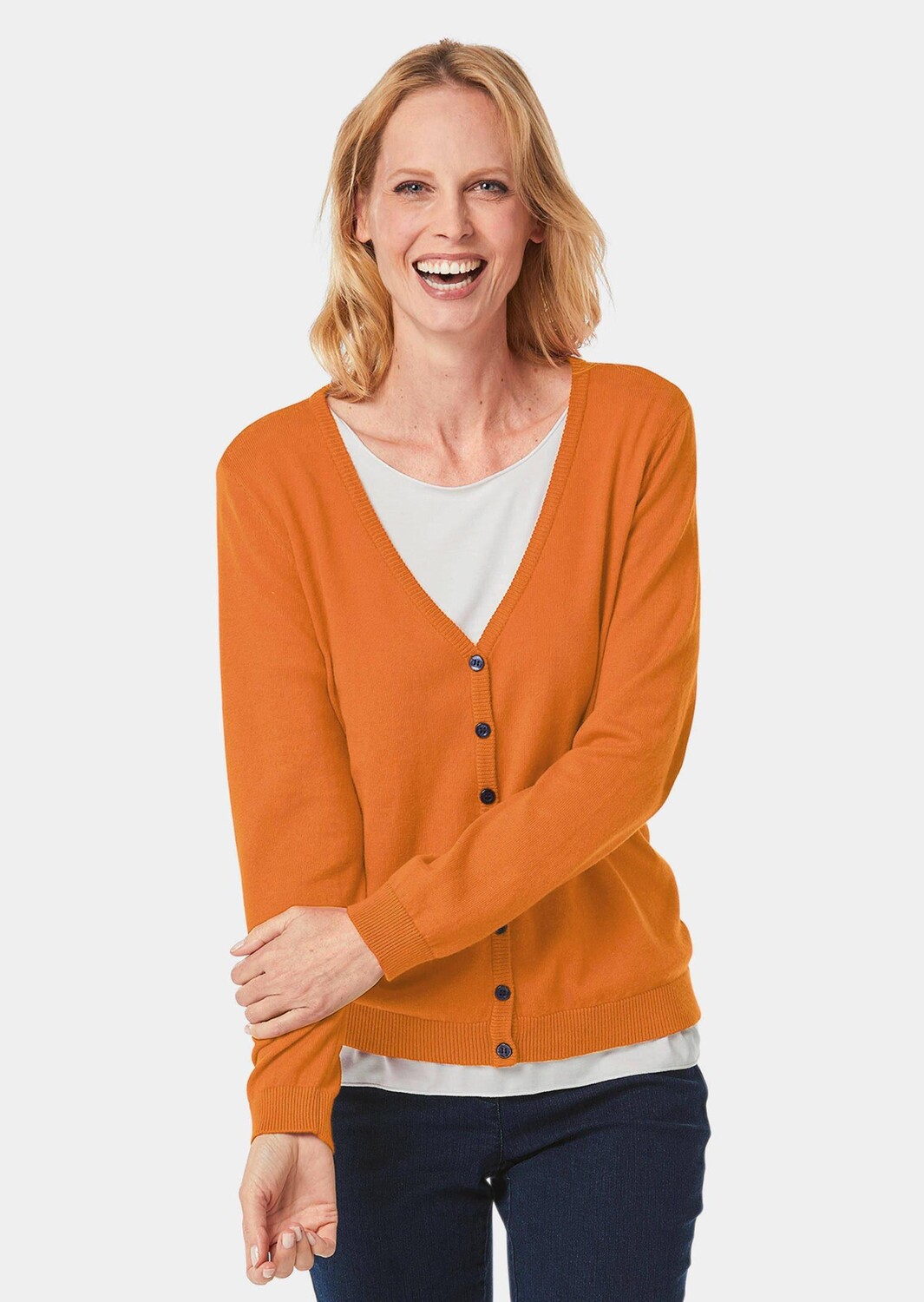 Кардиган GOLDNER Strickjacke, цвет safran
Кардиган GOLDNER Strickjacke, цвет safran