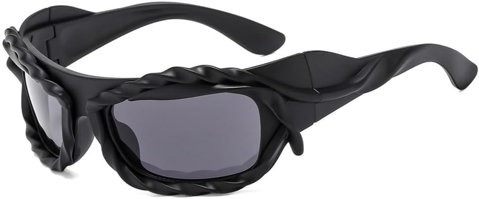 Винтажные персонализированные солнцезащитные очки неправильной формы для женщин, модные хип-хоп панк солнцезащитные очки для мужчин, стильные и крутые очки MTZJH, Black Gray
Винтажные персонализированные солнцезащитные очки неправильной формы для женщин, модные хип-хоп панк солнцезащитные очки для мужчин, стильные и крутые очки MTZJH, Black Gray