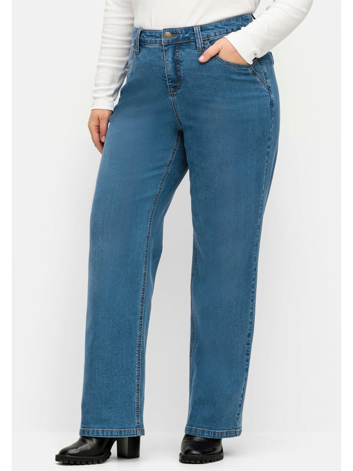 Джинсы sheego, синий деним
Джинсы sheego, синий деним
