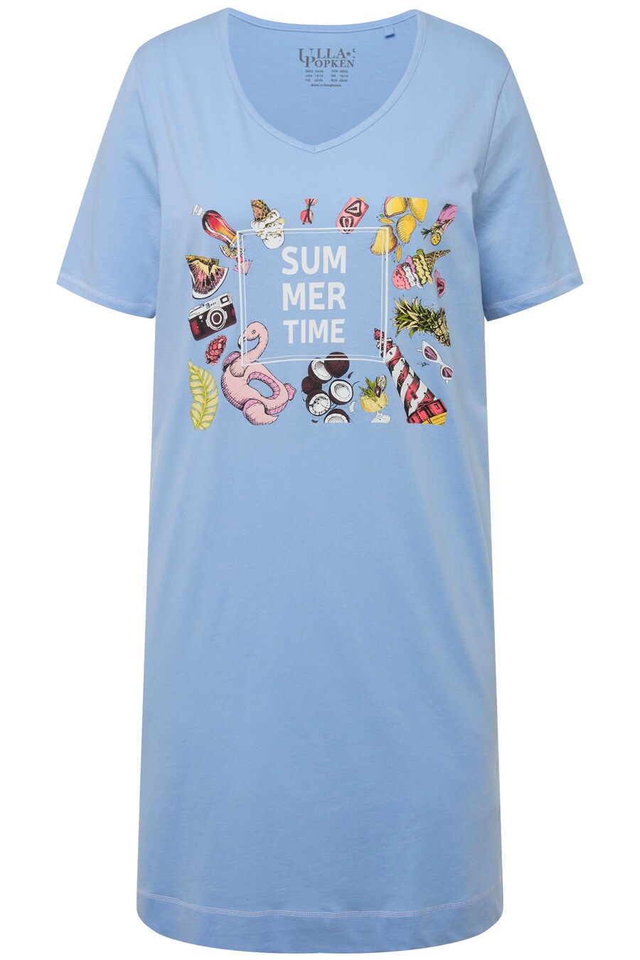 Ночная рубашка Ulla Popken, светло-синий
Ночная рубашка Ulla Popken, светло-синий