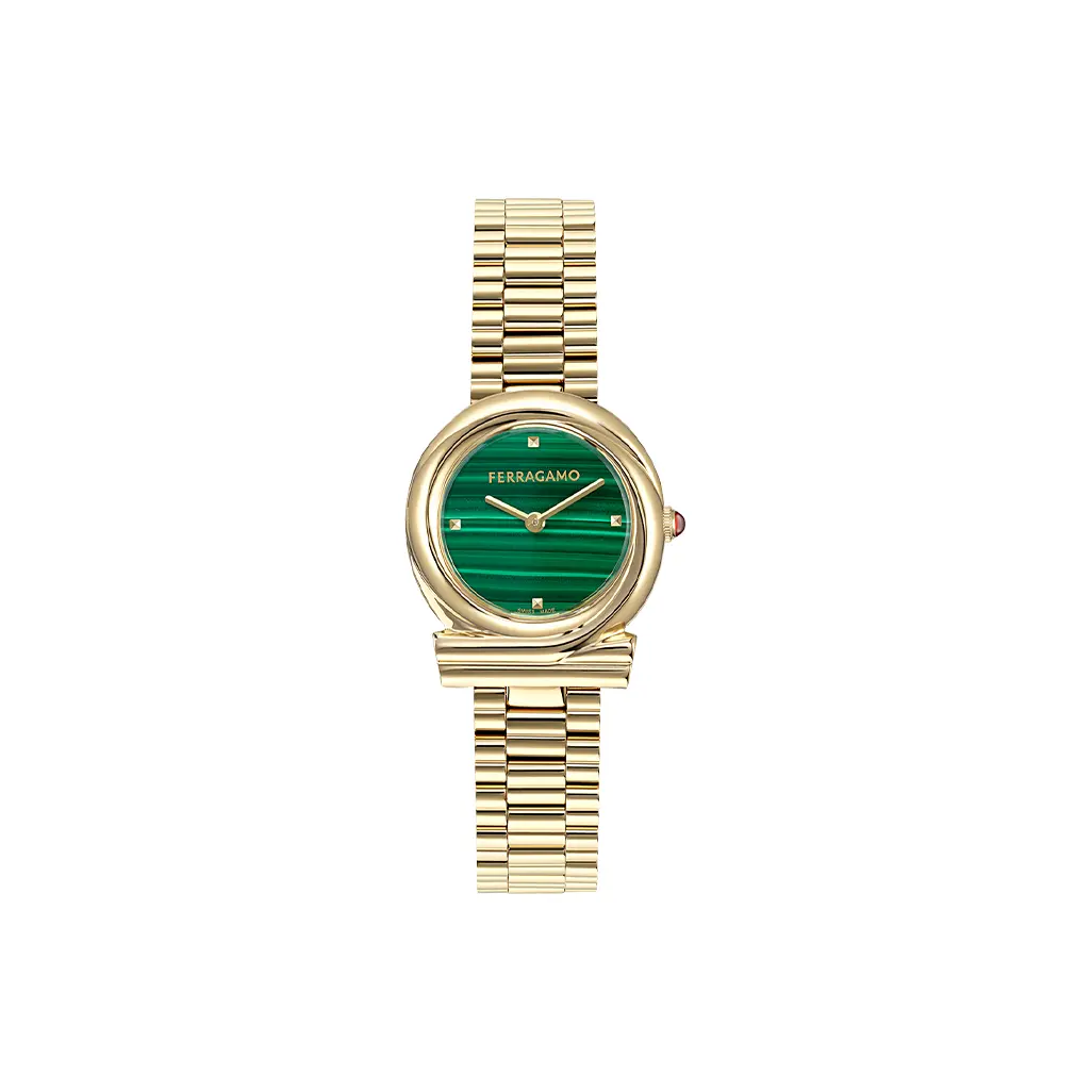 Ferragamo Часы Gancini Twisted 28mm, Green 
Ferragamo Часы Gancini Twisted 28mm, Green
