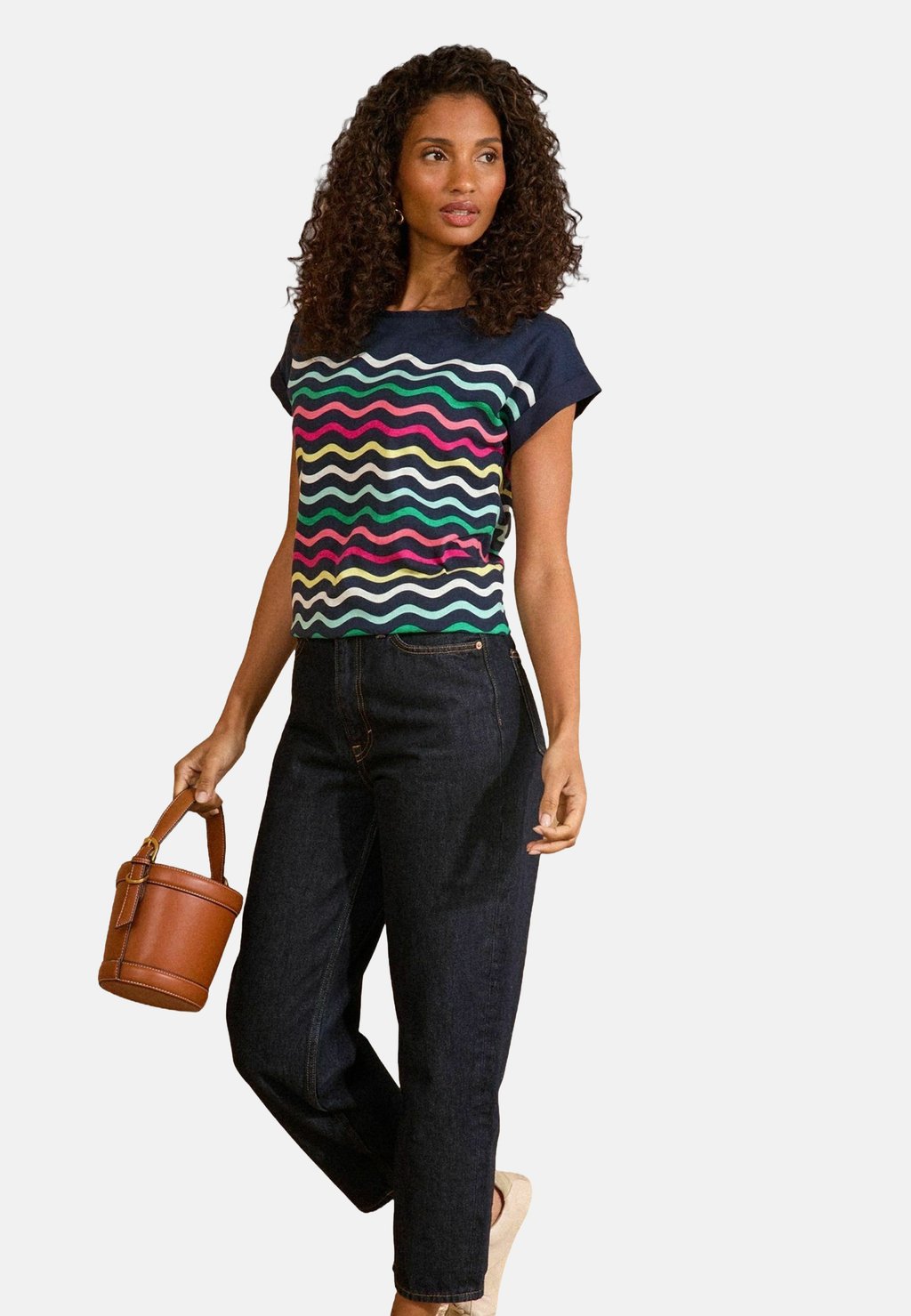 Рубашка с принтом CREW NECK Love & Roses, синий 
Рубашка с принтом CREW NECK Love & Roses, синий