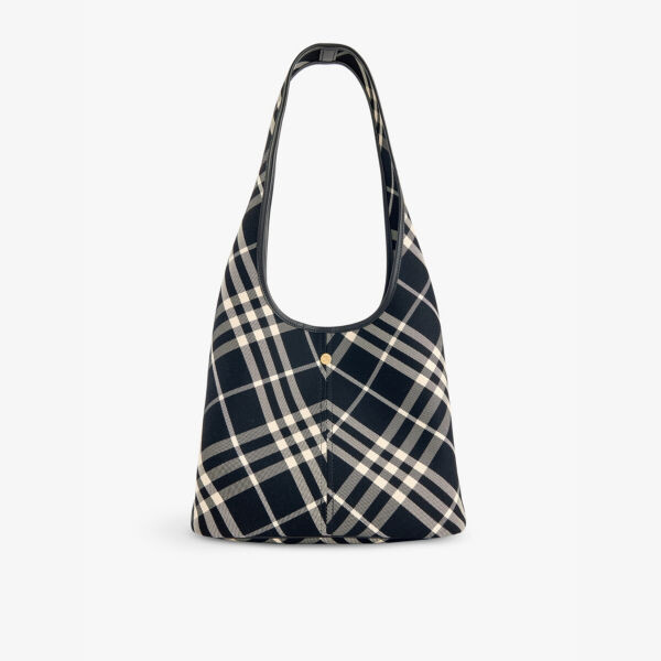 Сумка через плечо из хлопчатобумажной ткани с принтом в клетку Burberry, черный
Сумка через плечо из хлопчатобумажной ткани с принтом в клетку Burberry, черный