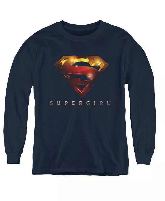 Свитшот с длинным рукавом с логотипом и блестками для мальчиков Supergirl, синий
Свитшот с длинным рукавом с логотипом и блестками для мальчиков Supergirl, синий