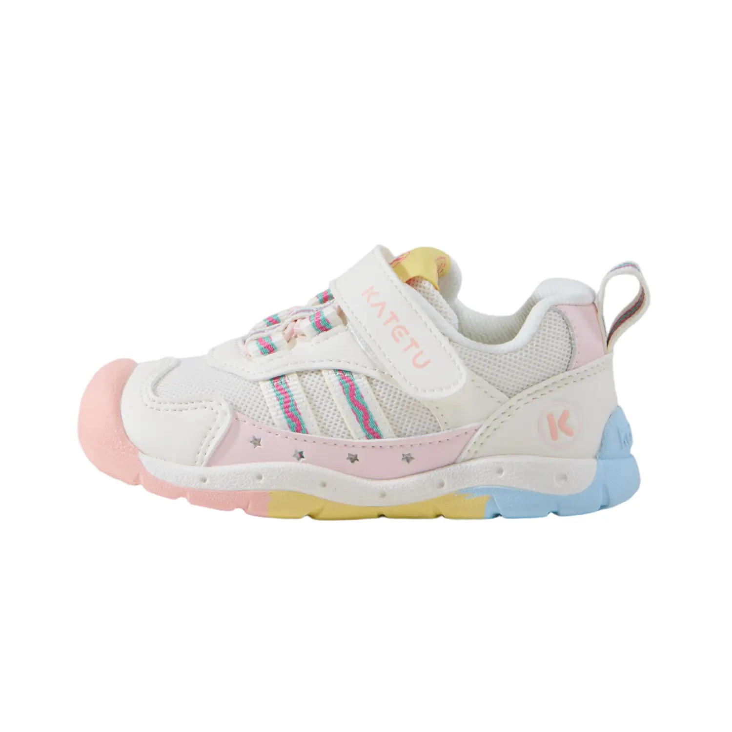 Нескользящая обувь для малышей KATETU, белый/розовый
Нескользящая обувь для малышей KATETU, белый/розовый