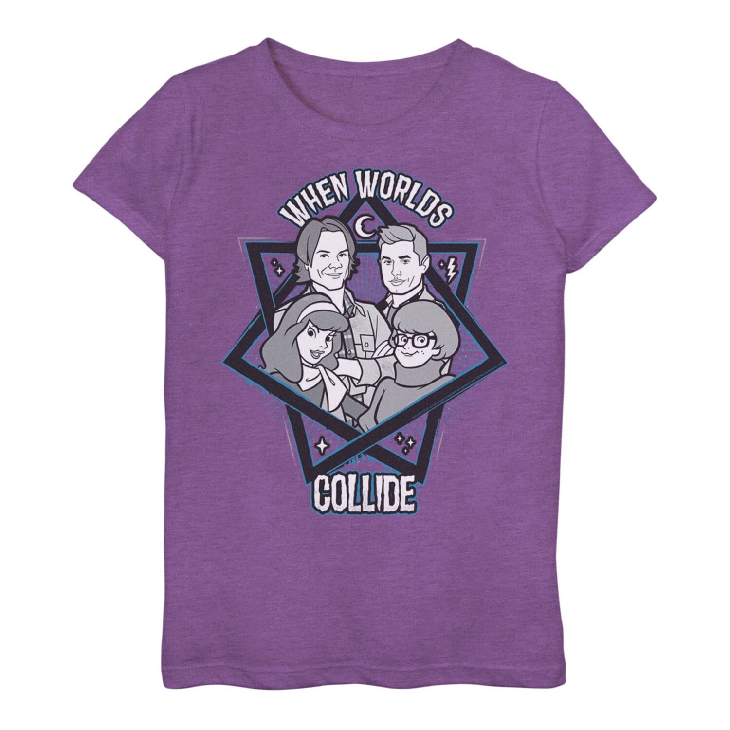 Футболка Scooby-Doo Scoobynatural для девочек 7–16 лет, групповой снимок, когда миры сталкиваются Licensed Character
Футболка Scooby-Doo Scoobynatural для девочек 7–16 лет, групповой снимок, когда миры сталкиваются Licensed Character